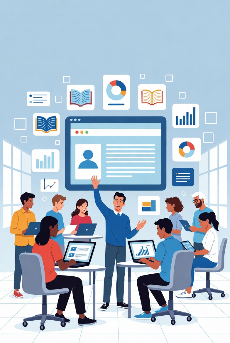 School Technology Illustration